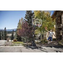 Load image into Gallery viewer, NBA 54&quot; Portable Angled Basketball Hoop with Polycarbonate Backboard