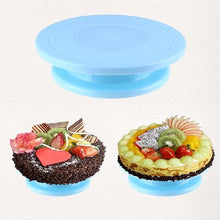 Load image into Gallery viewer, Plastic Cake Plate Turntable Rotating Anti-skid Round Cake Stand