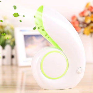 3Colors Mini USB Handheld Sea Snails Shell Shape No Leaf Fan Household