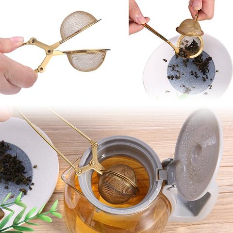 Sphere Mesh Tea Strainer Stainless Steel Handle Tea Ball Tea Infuser Kitchen Gadgets